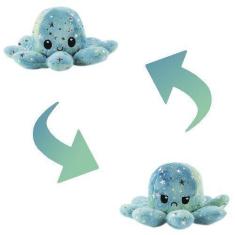 Pelucia Grande Polvo do Humor Reversivel Tie Dye - Verde - R3186 BBR