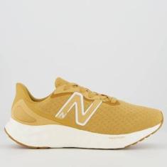 Tênis New Balance Fresh Foam Arishiv4 Feminino Marrom e Branco-Feminino