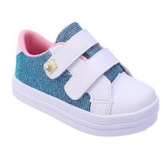Tênis Nenê Baby Infantil Gliter Holográfico Com Coroa Menina-Feminino