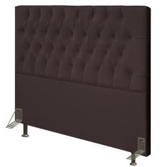 Cabeceira Cama Box Casal Queen 160cm Diamante Corano Marrom