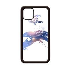 Capa Swim with Dolphins Illustrate para iPhone 11 Pro Max para Apple Mobile Case