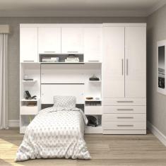 Guarda Roupa Dormitório Modulado Alpes Solteiro - Roupeiro Luciane M02