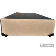 Base Box Solteirão King Linhão Bege