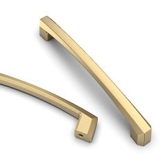 Asidrama Pacote com 10 puxadores de armário de cozinha de latão escovado de 128 mm, puxadores de armário de cozinha para puxadores de gaveta de armário