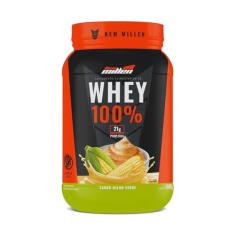 Whey 100% Concentrado New Millen Pote 900g (900, Milho verde)