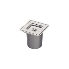 Lixeira Tramontina Clean Square de Embutir 5L Quadrada Inox