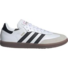 adidas Samba unissex adulto para ambientes internos, Branco/preto/vermelho vívido, 10 Women/9 Men