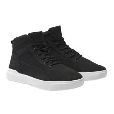 Timberland Tênis masculino Allston Mid com cadarço, Nobuck preto, 41