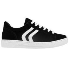 Tênis Feminino Via Marte Preto Branco 22-1305-Feminino