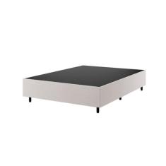 Base Box Casal Zeus Viero 25x138x188cm Bege/Amêndoa