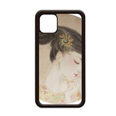 Pintura chinesa de beleza tradicional com grampo de cabelo para iPhone 12 Pro Max capa para Apple Mini Mobile Case Shell