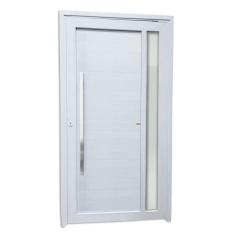 Porta de PVC Pivotante 216x130cm Visione Tecplus100 Brimak Branco