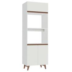 Torre Quente Armário de Cozinha 70 cm 3 Portas Branco Reims Madesa, Br