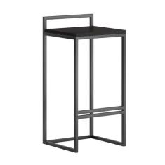 Banqueta Detail Madeira Várias Cores Base Aço Dourado Tam: G - Datelli