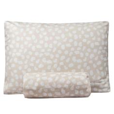 Jogo De Lençol Solteiro Bouti Basic Estampado 180 Fios 2 Peças - Poa Creme
