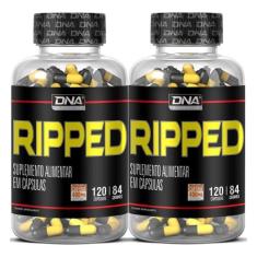 2 Ripped 120 Caps Cafeína 400mg - Dna - Total 240 Cáps