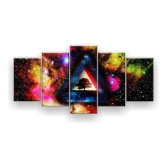 Quadro Decorativo Trippy Collor Psicodélico 129x61 Sala