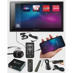 Multimídia Pioneer DMH-A348BT Bluetooth Espelhamento Android ios + TV Digital + Câmera de Ré