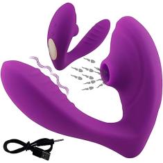 Vibrador e Sucção com 10 Velocidades Para Mulheres Sugador Clitóris Estimulador Erótico