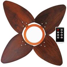 Ventilador de Teto Aspen LED 6000k Venti-Delta Cobre 4Pás Imbuia 220V 