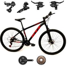Bicicleta Aro 29 KSW XLT 24 Velocidades Alumínio Cubo K7 MTB Freios A 