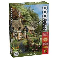 Quebra-cabeça 1000 peças Casa no Lago - Grow