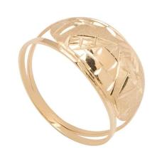 Anel de Ouro Amarelo 18k Egito Feminino Aro Duplo - Meu Anel, 17