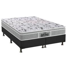 Cama Box Queen: Colchão Anatômico Probel D45/EP Guarda Costas Próextreme Plus + Base CRC Suede Gray(158x198)