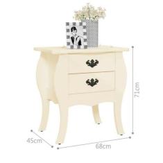 Mesa De Cabeceira Premier Off White