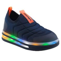 Tenis Infantil Novope 72001016 Com Led Meninos