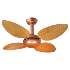 Ventilador de Teto Office Jet Pétalo Venti-Delta Cobre 4Pás Freijó 110