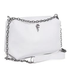 Bolsa Transversal Lateral Tira Colo Bolsa Soft Alça Corrente Grafite -