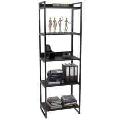 Estante Multiuso 5 Prateleiras Escritório Estilo Industrial Form 187x6