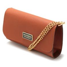 Bolsa Feminina Festa Alça Corrente Bolsinha Pequena Balada - santorini