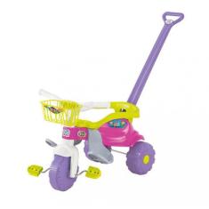 Triciclo Motoca Infantil Tico Tico Velotrol Pedal Cesta Rosa - MAGIC T