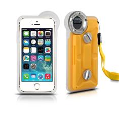 cjc Capa subaquática para iPhone 6/6s Plus iPhone7 Plus 5,5 polegadas, IP68 Professional [100 m/328 pés] mergulho natação câmera de vídeo impermeável capa para iPhone 6/6S/7 Plus 5,5 polegadas (amarelo)