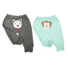 Kit Roupa de Bebê 2 Peças Calça Mijão Bumbum Bordado - Koala Baby, Azu