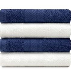 Jogo de Toalhas 4 Peças Banho 100% Algodão Empire Karsten Emcompre
