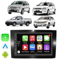 Kit Multimidia Android Corsa Montana 2002-2012 7 Pol Carplay Youtube -