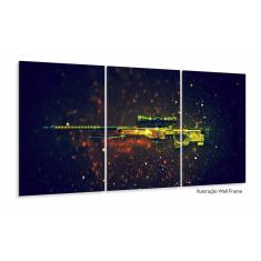 Quadro Decorativo Csgo Awp Dragon Lore - Tela Em Tecido 120x