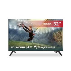 Konka Smart TV LED 32" Design sem bordas, comando por voz, Google Assistant e Android TV com Bluetooth KDG32
