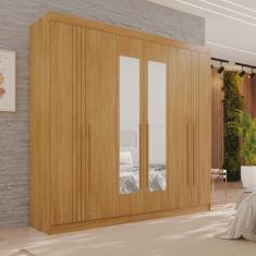 Guarda-roupa 2 Gavetas 6 Portas com Espelho Lisboa