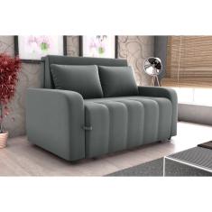 Sofá Cama Amora Masserati Cinza E401 - Matrix