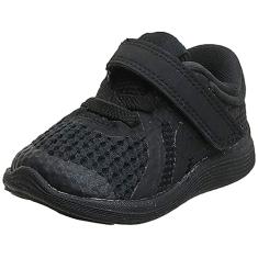 Nike Tênis de corrida feminino Revolution 4 (PSV), Preto/preto, 6C Regular US Toddler