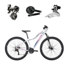 Bicicleta Aro 29 Absolute Hera Feminina Câmbios Shimano Altus 24v K7 Alumínio Freios Hidráulicos Garfo Com Trava - Branco