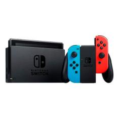 Console Nintendo Switch 32gb Com Joycon Azul E Vermelho Neon V2 110/220v Switch