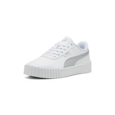 PUMA Tênis feminino Carina 3.0, Puma branco-puma prata, 40