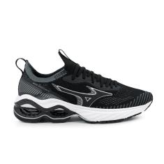 Tênis Mizuno Invictus 3, Masculino, Preto/Prata, 43