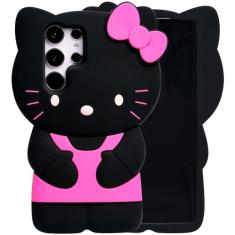 MONEHOYSY Capa de desenho animado para Samsung Galaxy S22 6,1 polegadas, moda fofa 3D gatinho fofo kawaii silicone macio animal tectivo gel choque de gel capa traseira para crianças mulheres meninas