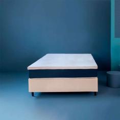 Cama Box Com Colchão Viúva Guldi Firme Mola Ensacada Cru
